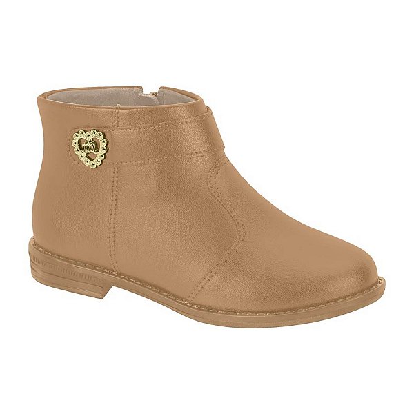 Bota Infantil Menina Molekinha Camel Pirulito Cal ados