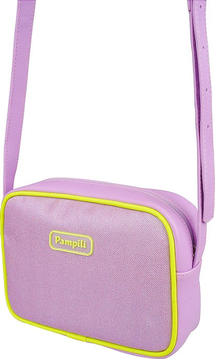 Bolsa Infantil Pampili- Lilás/Amarelo Neon