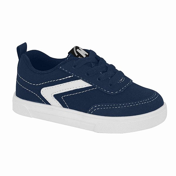 Tênis Infantil Menino Molekinho Lona Sider Camurça- Marinho/Branco