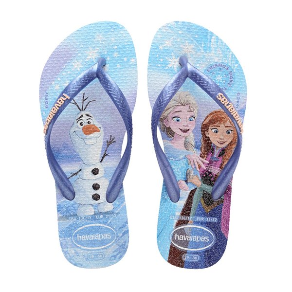 Chinelo Infantil Menina Havaianas Kids Slim Princess- Roxo Fantasy