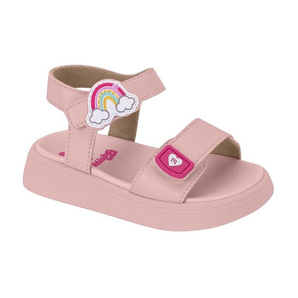 Sandália Infantil Menina Molekinha Turim- Rosa/ Rosa