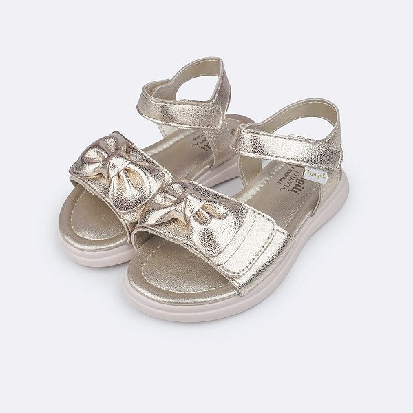 Sandália Infantil Menina Pampili Lili-Dourado