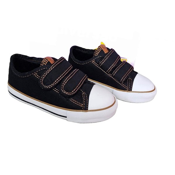 Tênis Infantil Diversão Baby Kevin- Preto/Dourado