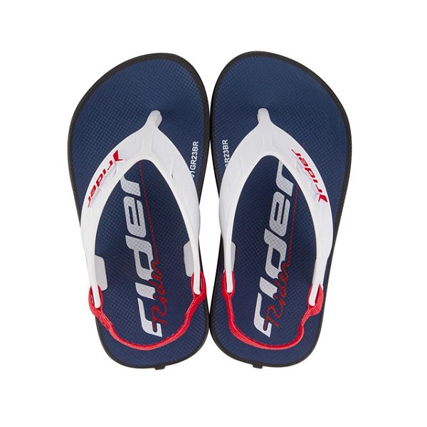 Chinelo Infantil Menino Rider Street Fun Baby- Marinho/ Branco