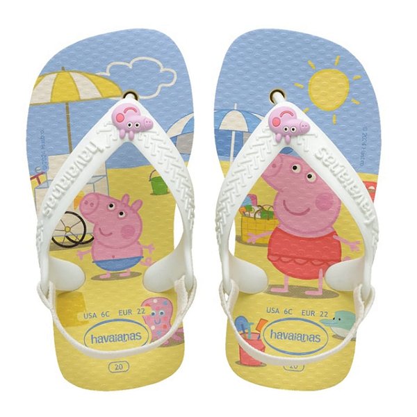 Chinelo  Infantil Menina Peppa Pig- Butter Cream