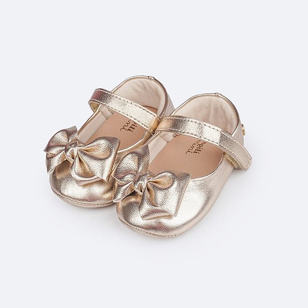 Sapatilha Infantil Menina Pampili Nina- Dourado