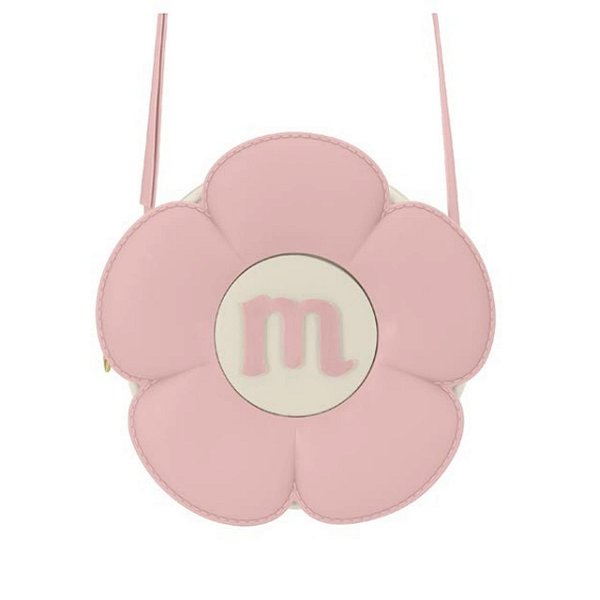 BOLSA MOLEKINHA PVC BRANCO OFF 526/ROSA