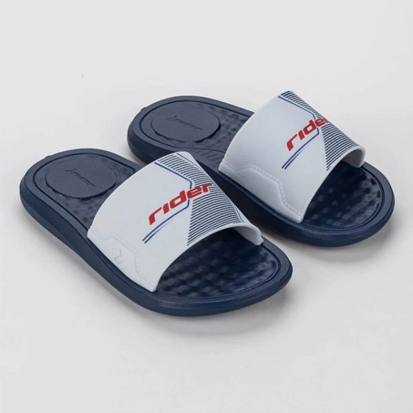 Chinelo Infantil Rider Step-Azul/ Branco/ Vermelho