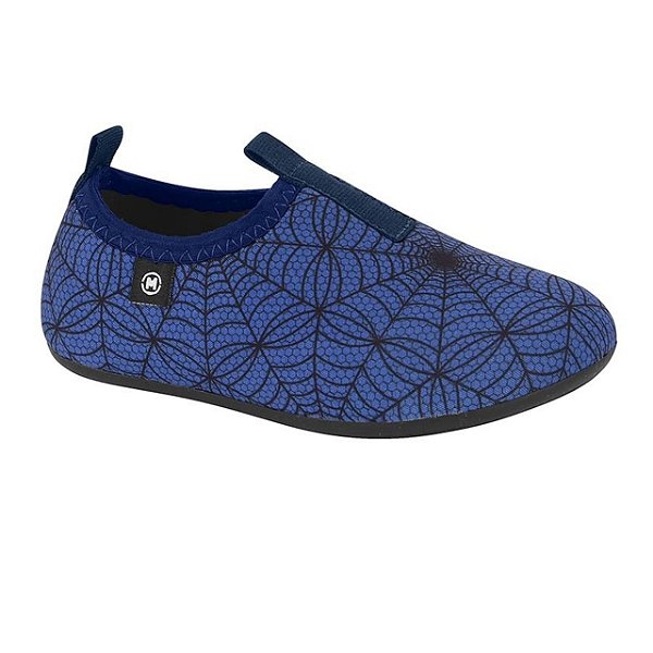Tênis Sapatilha Infantil Menino Lycra Teia- Multi Azul