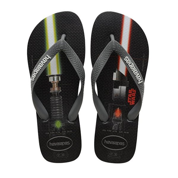 Chinelo Infantil Menino Havaianas Star Wars- Cinza/ Gelo