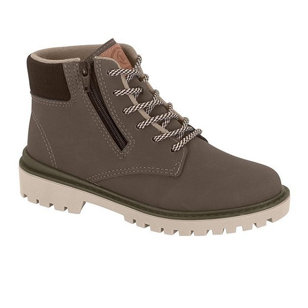 Bota Coturno Infantil Menino Napa Moscou Ribana- Pinhão/ Café