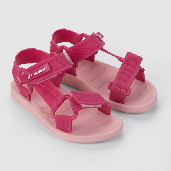Sandália Infantil Menina Rider Free Style- Rosa Claro/ Rosa