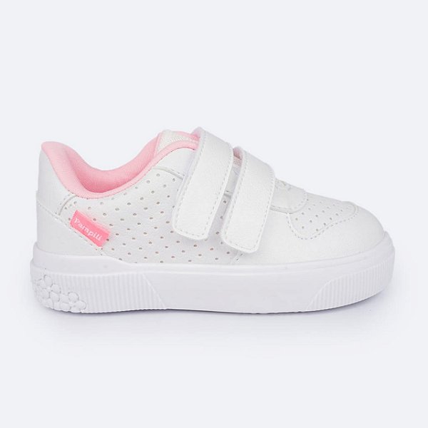 Tênis Infantil Menina Pampili Yumi- Branco
