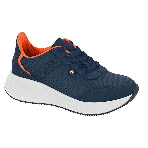 Tênis Infantil Menino Molekinho Confy- Marinho/ Laranja