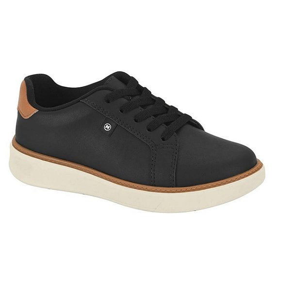 Tênis Infantil Menino Molekinho Vermont- Preto/ Camel