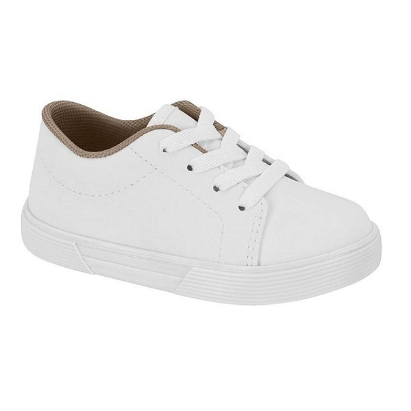 Tênis Infantil Menino Molekinho Floter Rustico- Branco/ Branco