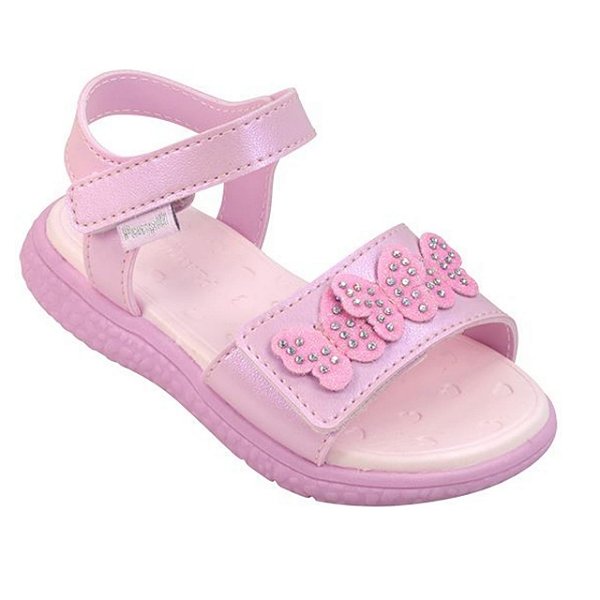 Sandália Infantil Menina Pampili Bia- Rosa Danone