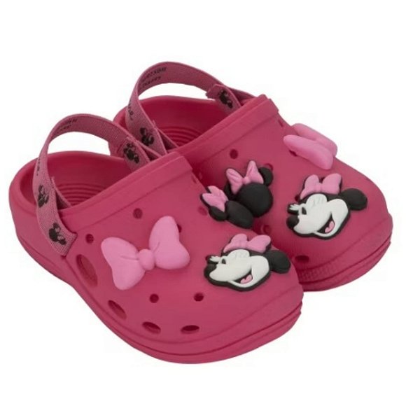 Babuche Infantil Menina Minnie Moments- Rosa