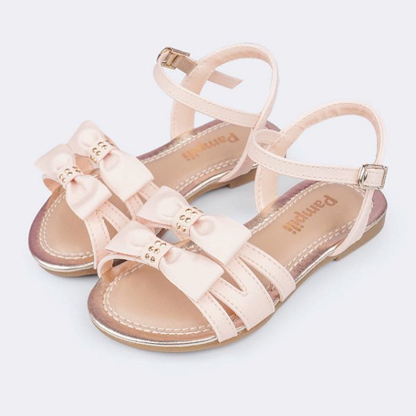 Sandália Infantil Menina Pampili Cherrie- Cream