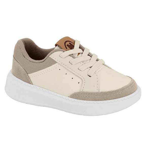 Tênis Infantil Menino Molekinho Porto Luis- Branco OFF/ Areia