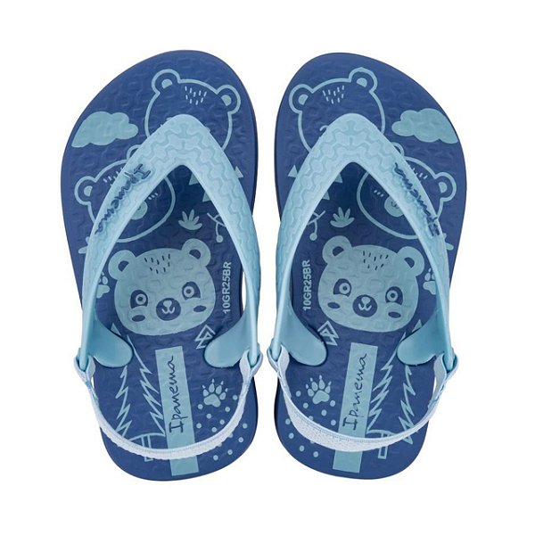 Chinelo Infantil Menino Ipanema Classic baby- Azul/ Azul Claro