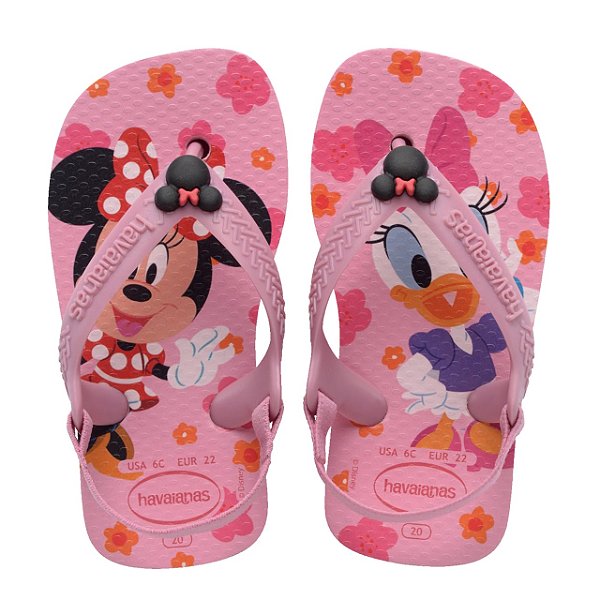 Chinelo Infantil Menina Havaianas Disney Classics- Rosa Glow