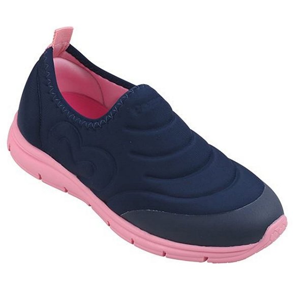 Tênis Infantil Menina Pampili Gabby- Marinho/ Rosa Chiclete