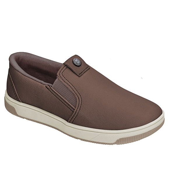 Tênis Infantil Menino Slip Kidy Firenze- Marrom