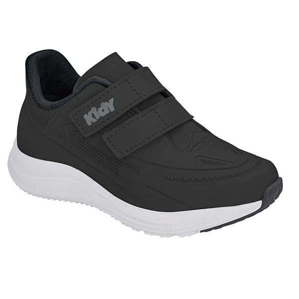 Tênis Infantil Menina Kidy Super Conforto Respitec- Preto/ Branco