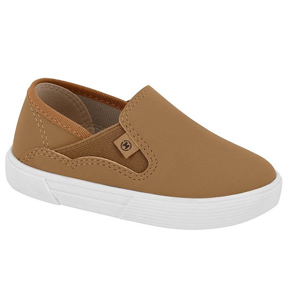 Tênis Infantil Menino Slip Molekinho- Caramelo