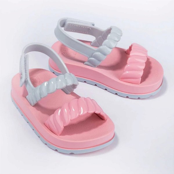Sandália Infantil Menina Zaxynina Sweety- Rosa/ Azul