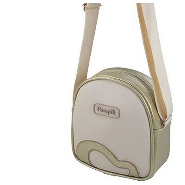 Bolsa Infantil Menina Pampili- Nude/ Dourado