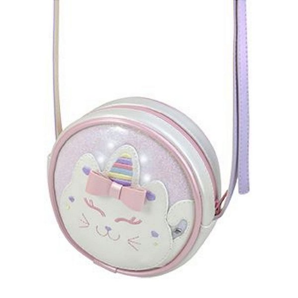 Bolsa Infantil Menina Pampili Led - Branco Colorido