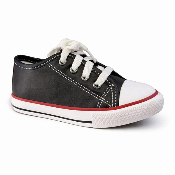 Tênis Infantil Diversão Low Sintético- Preto