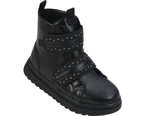 Bota Infantil Menina Pampili Flora- Preto