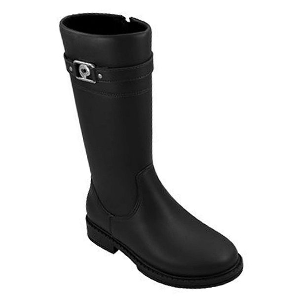 Bota Infantil Menina Montaria Pampili Safira- Preto