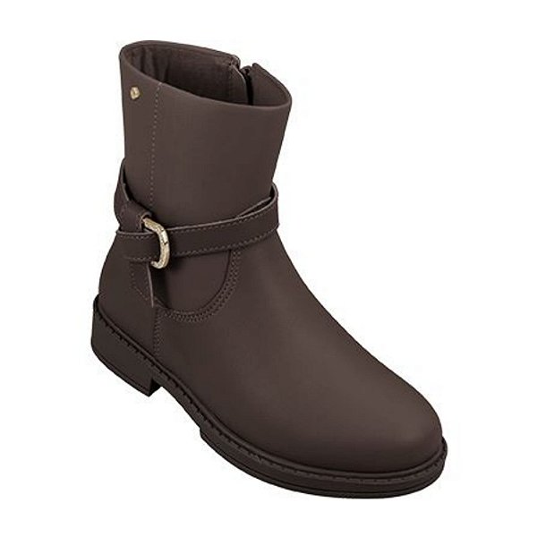 Bota Infantil Menina Cano Curto Pampili Safira- Marrom