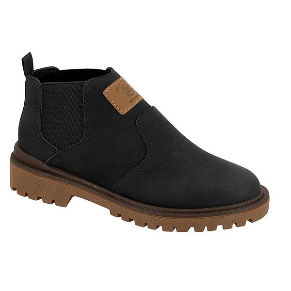 Botina Infantil Menino Molekinho Floter Rustico- Preto