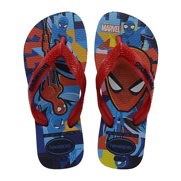 Chinelo Infantil Menino Havaianas Top Marvel Homem Aranha