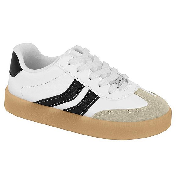 Tênis Infantil Molekinha Liberty- Branco/ Preto