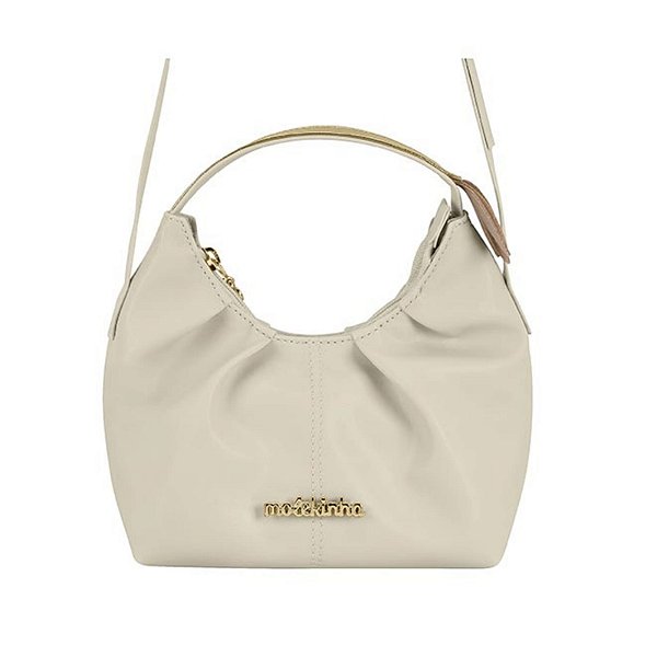Bolsa Infantil Menina Molekina Soft Bag - Branco OFF/ Dourado