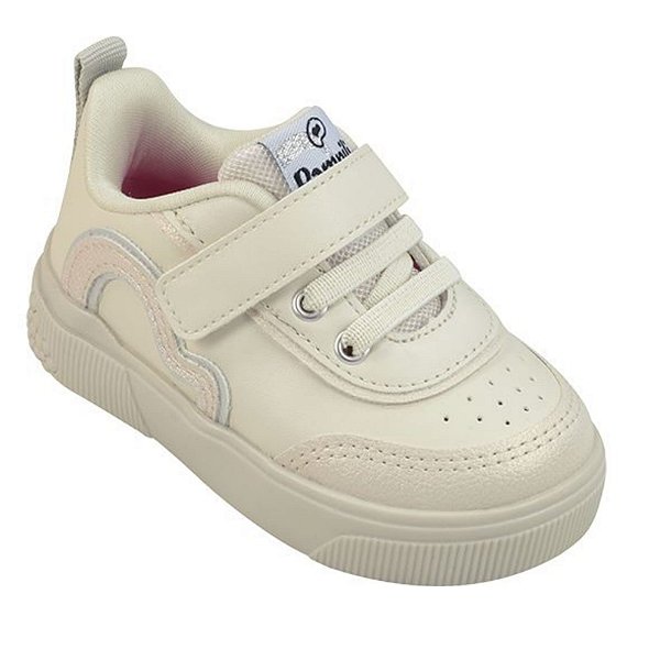 Tênis Infantil Menina Pampili Yumi- OFF White