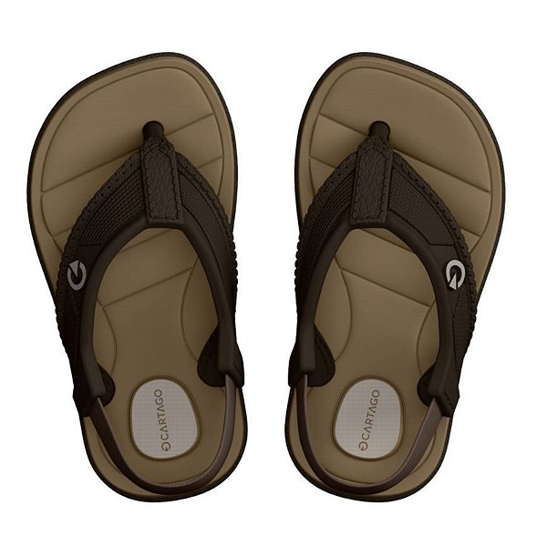 Chinelo Infantil Menino Cartago Aspen- Marrom