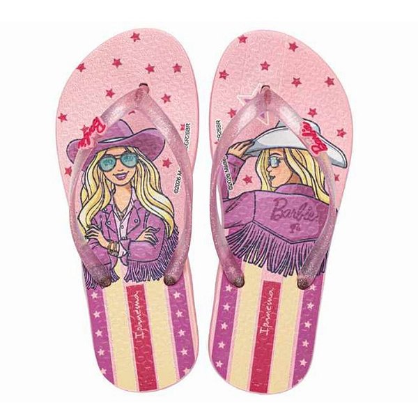 Chinelo Infantil Menina Ipanema Barbie Meu Encanto- Rosa