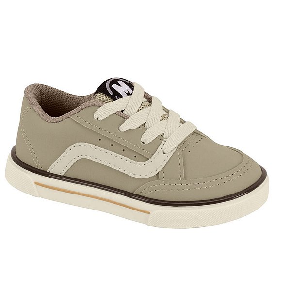 Tênis Infantil Menino Molekinho Porto Luis- Areia/ Branco OFF