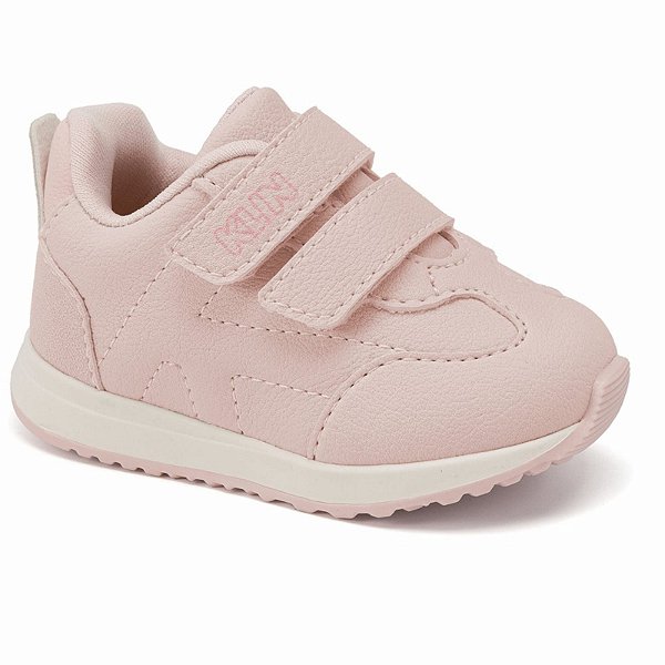 Tênis Infantil Menina Klin Walk Baby- Rosa Claro