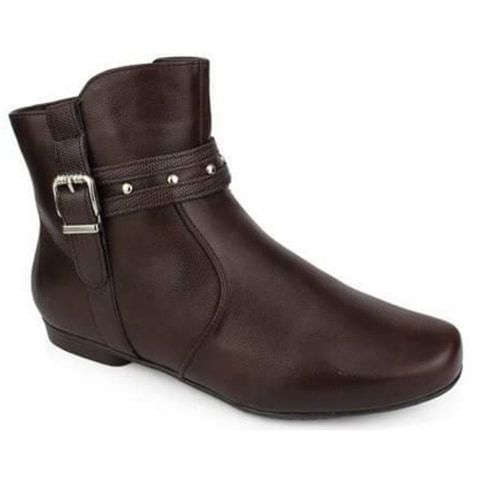 bota cano curto mooncity fivela feminina