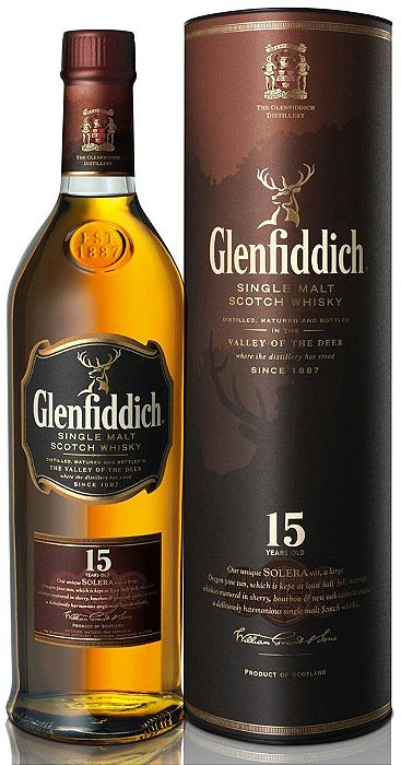 Whisky Glenfiddich Single Malt 15anos 750ml