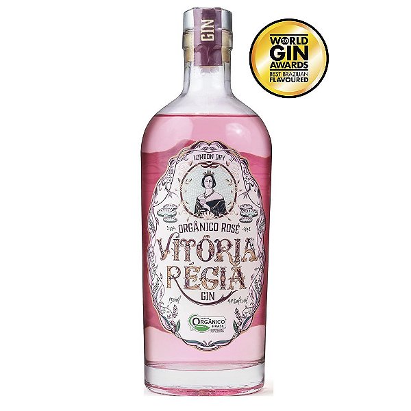 Gin Vitória Regia Rosé - 44% Orgânico 750ml