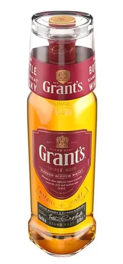 Whisky Grant's Triple Wood 1L com copo